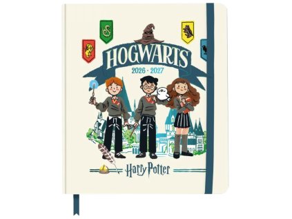 DIÁŘ 2026/2027|HARRY POTTER  DENNÍ|LEPENÁ VAZBA|HOGWARTS HOUSES
