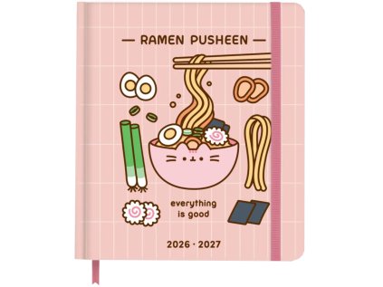 DIÁŘ 2026/2027|PUSHEEN  DENNÍ|LEPENÁ VAZBA