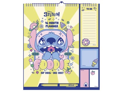 KALENDÁŘ 2026/2027 PLÁNOVACÍ|DĚTSKÝ  LILO STITCH (30 x 34 cm) 16 měsíců