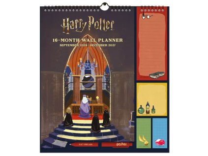 KALENDÁŘ 2026/2027 PLÁNOVACÍ|FILM  HARRY POTTER (30 x 34 cm) 16 měsíců