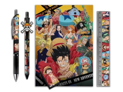ŠKOLNÍ POMŮCKY SET5|ONE PIECE  CHARACTERS|15 x 21 x 3,5 cm