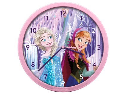 HODINY NÁSTĚNNÉ|DISNEY|FROZEN  SISTERS|PRŮMĚR 25 cm