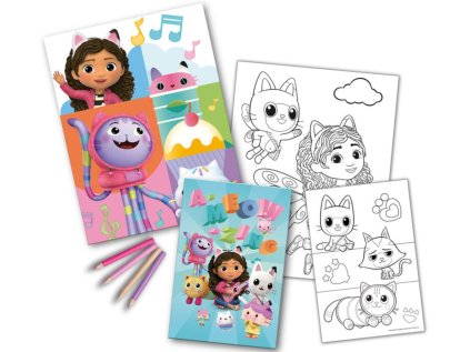 KREATIVNÍ SET S BLOKEM|NETFLIX  GABBY'S DOLLHOUSE|AMEOWZING