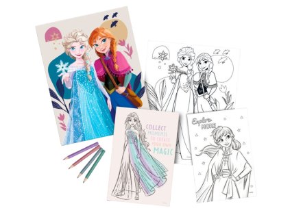 KREATIVNÍ SET S BLOKEM|DISNEY  FROZEN|SISTERS