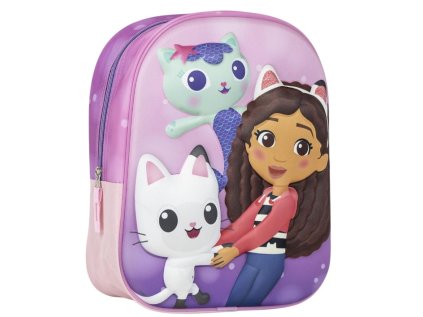 BATOH DĚTSKÝ 3D|GABBY'S DOLLHOUSE  CHARACTERS|25 x 31 x 10 cm