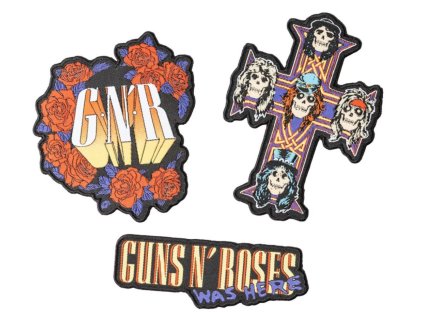 NÁŠIVKY SET3|GUNS'N'ROSES  GUNG N' ROSES WAS HERE