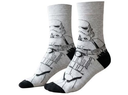 PONOŽKY PÁNSKÉ|STAR WARS  STORMTROOPER|VELIKOST (EU 38-45)
