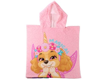RUČNÍK DĚTSKÝ PONČO|PAW PATROL  MAGICAL MOMENT|55 x 55 cm