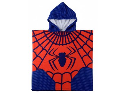 RUČNÍK DĚTSKÝ PONČO|MARVEL  SPIDERMAN|SPIDER|55 x 55 cm