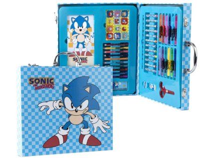 KREATIVNÍ SET KUFŘÍK|SONIC  SONIC THE HEDGEHOG|31 x 28 x 4