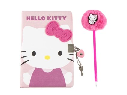 DÁRKOVÝ SET A5 BLOK|HELLO KITTY  KITTY WITH PINK BOW|S PROPISKOU