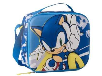 TAŠKA NA SVAČINU 3D|TERMO|SONIC  THE HEDGEHOG|23,5 x 20 x 10 cm