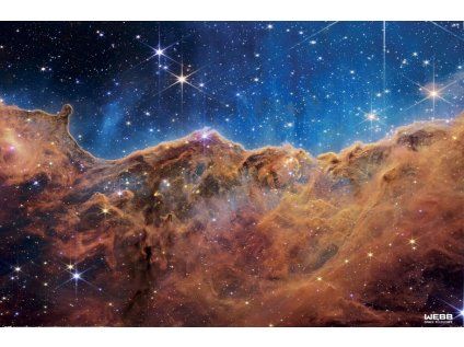 PLAKÁT 61 x 91,5 cm  NASA|JAMES WEBB|COSMIC CLIFFS