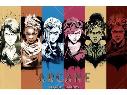 PLAKÁT 61 x 91,5 cm  LEAGUE OF LEGENDS|ARCANE|COLOURS