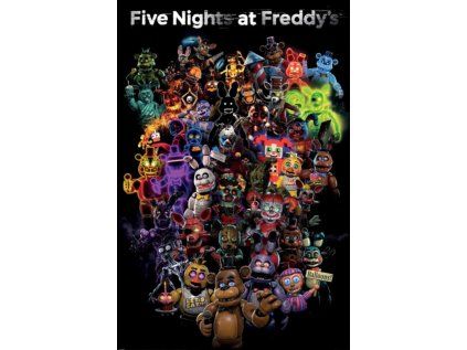 PLAKÁT 61 x 91,5 cm  FIVE NIGHTS AT FREDDY'S|COLLAGE
