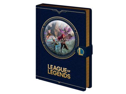 BLOK|ZÁPISNÍK A5|PREMIUM  LEAGUE OF LEGENDS|CHAMPIONS