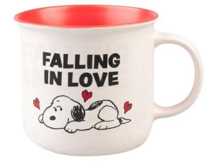 HRNEK KERAMICKÝ|SNOOPY  444 ml|FALLING IN LOVE
