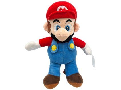 HRAČKA - FIGURKA PLYŠOVÁ  SUPER MARIO|MARIO|VÝŠKA 30 cm