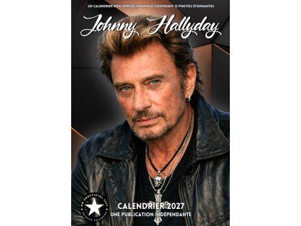 KALENDÁŘ 2027|HUDBA  JOHNNY HALLYDAY (29,7 x 42 cm) A3