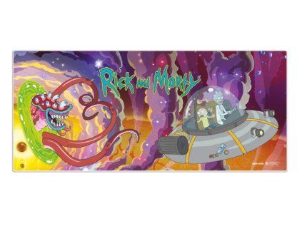 PODLOŽKA HERNÍ|RICK AND MORTY  SPACESHIP|90 x 40 cm