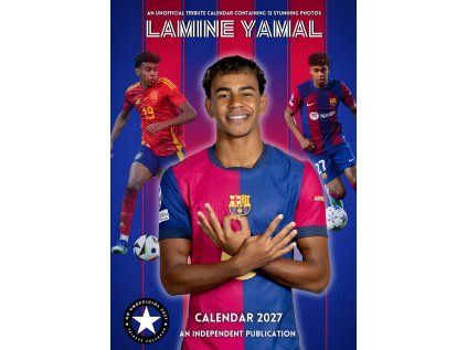 KALENDÁŘ 2027|FOTBAL  LAMINE YAMAL (29,7 x 42 cm) A3