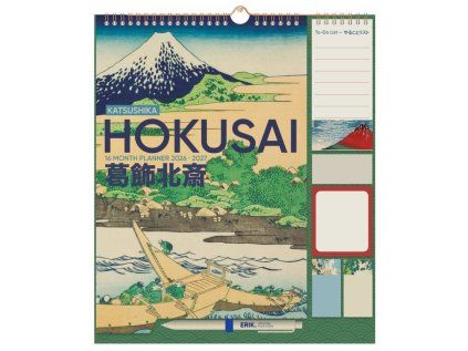 KALENDÁŘ 2026/2027 PLÁNOVACÍ|ART  HOKUSAI (30 x 34 cm) 16 měsíců