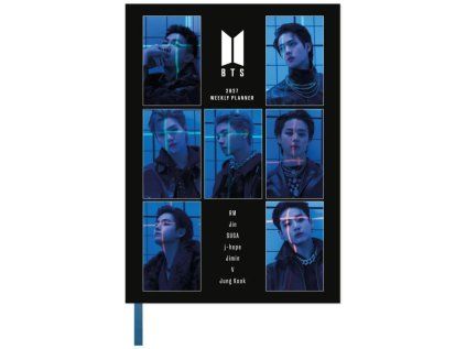 DIÁŘ 2026/2027 A5|BTS  TÝDENNÍ|17 MĚSÍCŮ|LEPENÁ VAZBA