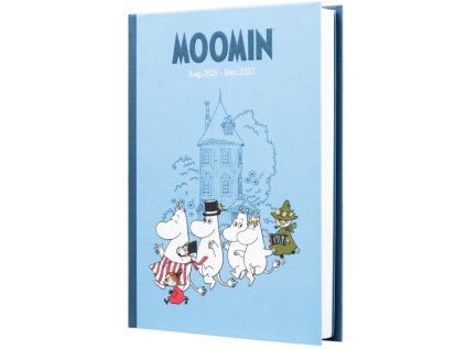 DIÁŘ 2026/2027 A5|MOOMIN  TÝDENNÍ|17 MĚSÍCŮ|LEPENÁ VAZBA
