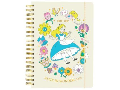 DIÁŘ 2026/2027 A5|DISNEY|ALICE  TÝDENNÍ|KROUŽKOVÁ VAZBA