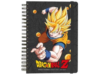 DIÁŘ 2026/2027 A5|DRAGON BALL  TÝDENNÍ|KROUŽKOVÁ VAZBA