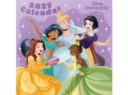 KALENDÁŘ 2027|DĚTSKÝ  DISNEY PRINCESS (30 x 30|60 cm) SQ