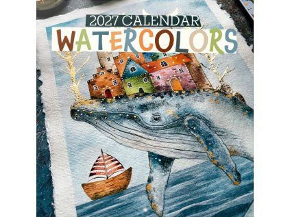 KALENDÁŘ 2027|ART  WATERCOLORS (30 x 30 cm|60) SQ
