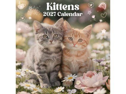 KALENDÁŘ 2027|ZVÍŘATA  KOŤATA (30 x 30|60 cm) SQ 12M