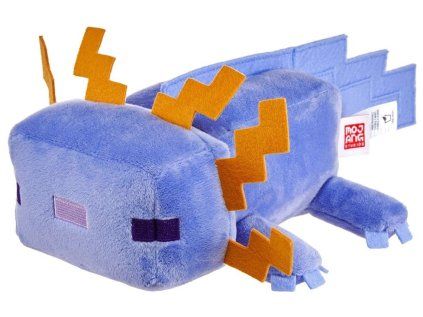 HRAČKA - FIGURKA PLYŠOVÁ|MINECRAFT  BLUE AXOLOTL|VÝŠKA 20 cm