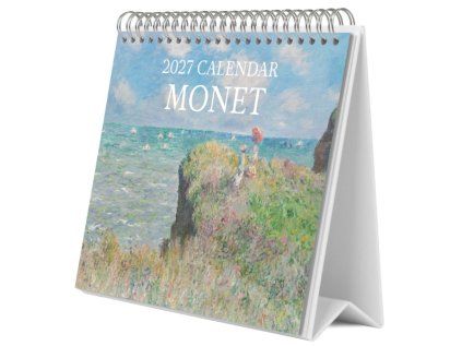 KALENDÁŘ 2027 STOLNÍ|ART  CLAUDE MONET (20 x 17 cm)