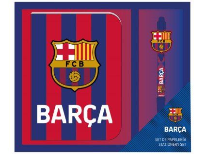 DÁRKOVÝ SET A5 BLOK S PROPISKOU  BARCELONA FC|CLUB CREST