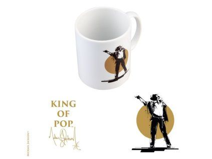 HRNEK KERAMICKÝ|MICHAEL JACKSON  350 ml|KING OF POP