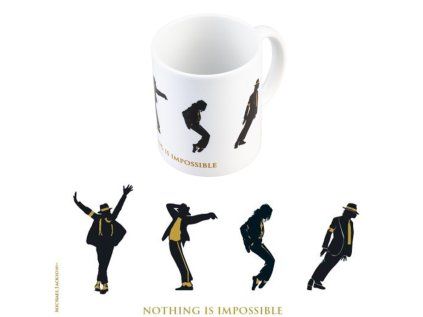 HRNEK KERAMICKÝ|MICHAEL JACKSON  350 ml|NOTHING IS IMPOSSIBLE