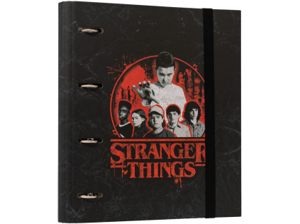 KROUŽKOVÝ POŘADAČ|STRANGER THINGS  CHARACTERS|28 x 32 x 4 cm