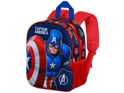 BATOH DĚTSKÝ 3D|MARVEL  CAPTAIN AMERICA|25 x 30 x 10 cm