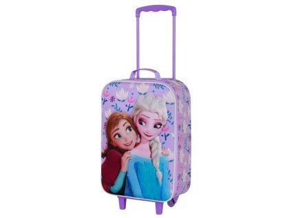 KUFR CESTOVNÍ NA KOLEČKÁCH|DĚTSKÝ  FROZEN|SISTERS|33 x 52 x 17