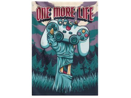 VLAJKA NA ZEĎ|BANNER|ONE MORE LIFE  GAMER ZONE|70 x 100 cm