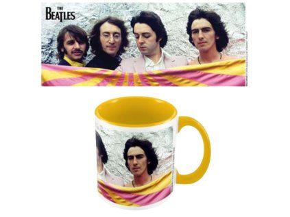 HRNEK KERAMICKÝ|THE BEATLES  315 ml|PINK AND YELLOW