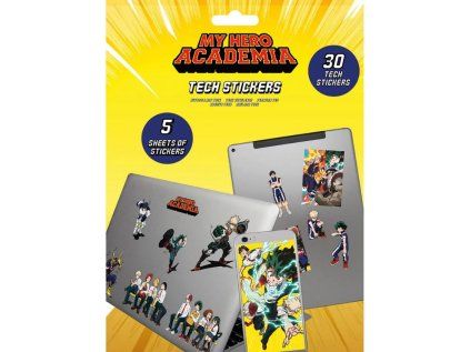 SAMOLEPKY NA ELEKTRONIKU  MY HERO ACADEMIA|5 LISTŮ|30 NÁLEPEK