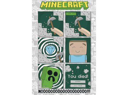 PLAKÁT 61 x 91,5 cm|MINECRAFT  LAST DIAMOND