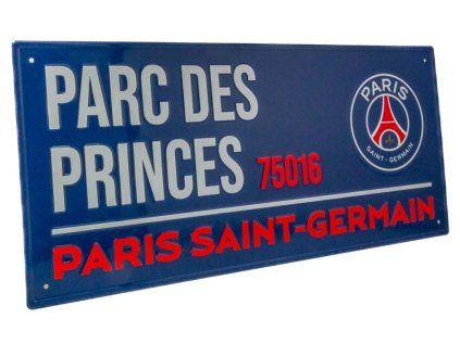 CEDULE NA ZEĎ|PARIS SAINT GERMAIN  PARC DES PRINCES 75016|40 x 18 cm