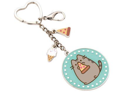 PŘÍVĚSEK NA KLÍČE|PUSHEEN  PIZZA TIME|5 x 5 cm