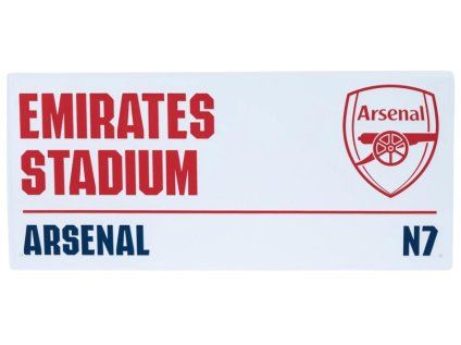 CEDULE NA ZEĎ|ARSENAL FC  STREET|40 x 18 cm