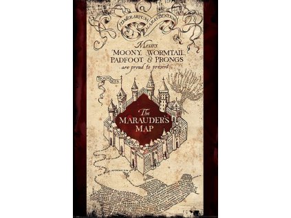 PLAKÁT 61 x 91,5 cm|HARRY POTTER  MARAUDERS MAP