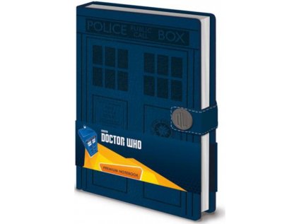 BLOK|ZÁPISNÍK A5|PREMIUM  DOCTOR WHO|TARDIS|14,8 x 21 cm